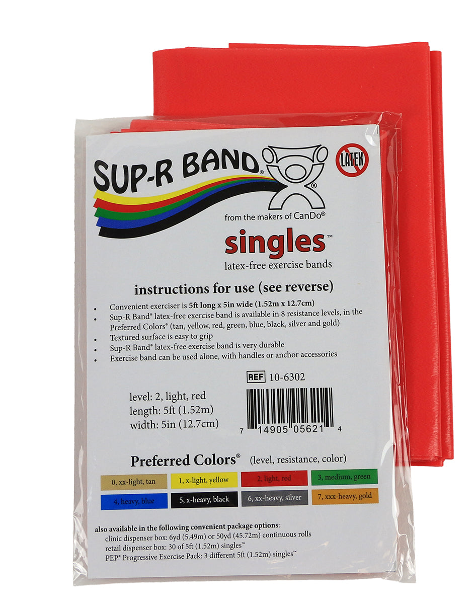 Sup-R Band Latex-Free Therapy Band Single – Premium Resistance for Rehab & Exercise