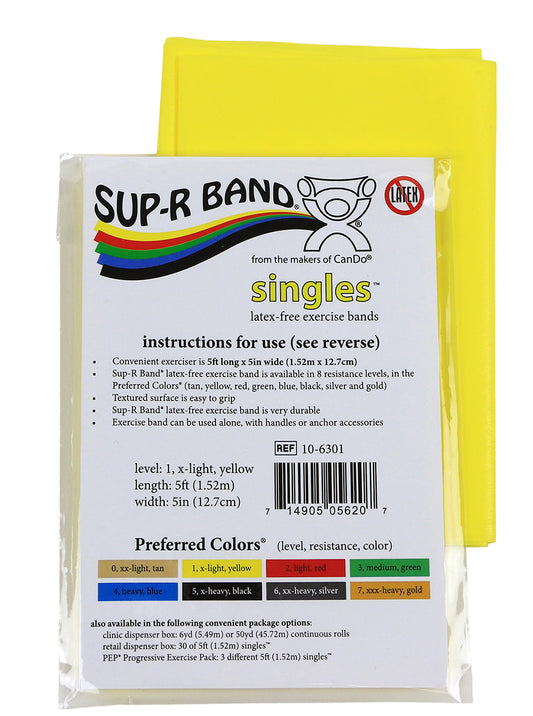 Sup-R Band Latex-Free Exercise Band Single | Premium Resistance